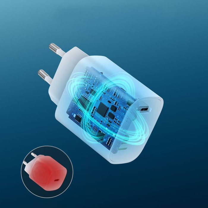 Choetech zestaw ładowarek sieciowych Q5004 20W PD iPhone 12/13 biały (2szt.)