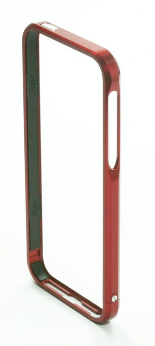 Etui LJY Sword 5 iPhone 5 5S SE Aluminium Bumper Ramka Czerwony