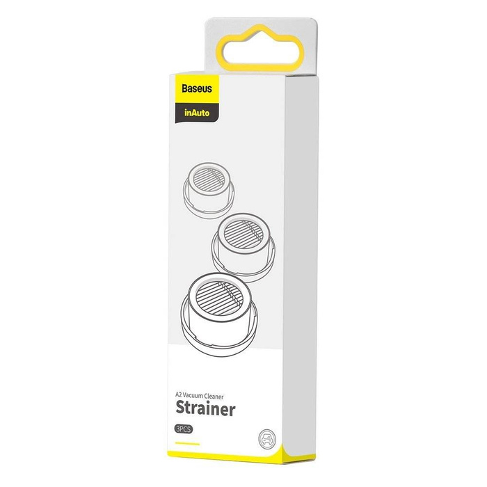 Baseus 3x filtr wkład do odkurzacza samochodowego Baseus A2 czarny (CRXCQA2-A01)