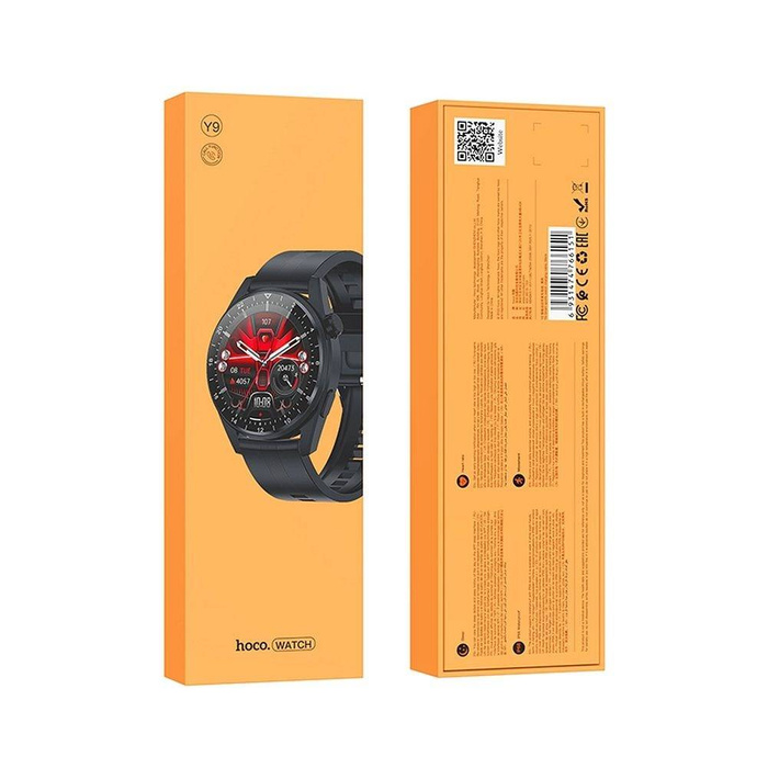 HOCO smartwatch / inteligentny zegarek Y9 smart sport czarny