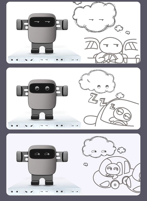 Uchwyt Baseus Cube SUYL-FK01 grawitacyjny na telefon 4.7-6.6" do samochodu na kratkę nawiewu - czarny