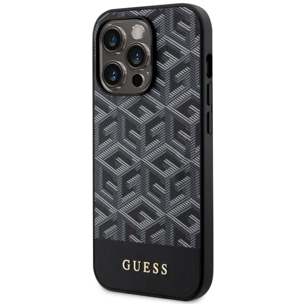 Etui Guess GUHMP14LHGCFSEK iPhone 14 Pro 6.1" czarny/black hardcase GCube Stripes MagSafe Case