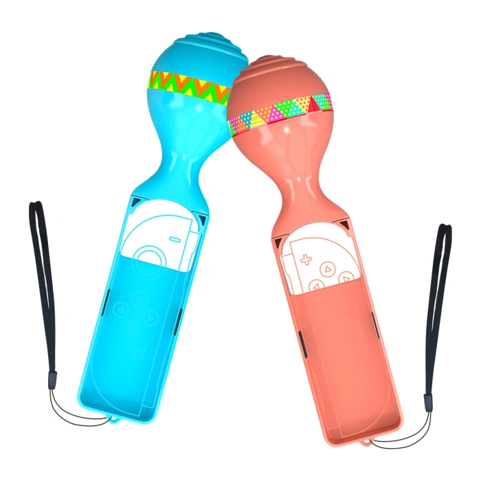 Pakiet akcesoriów rodzinnych 23 w 1 do konsoli Nintendo Switch 2 - zestaw pomarańczowy i niebieski