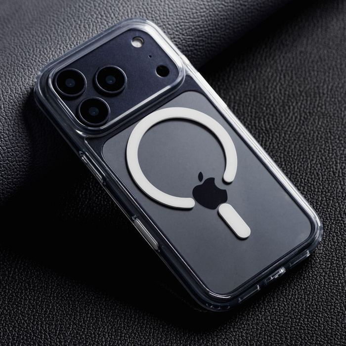 Etui na iPhone 17 Forcell F-Protect Clear Hybrid Premium zgodny z MagSafe transparentne 0INT