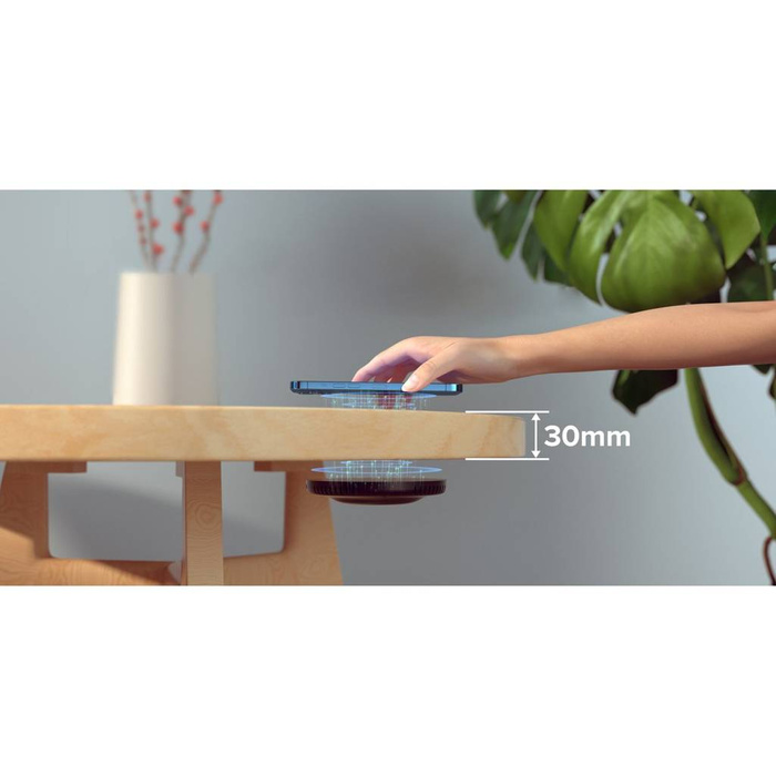 Choetech ładowarka indukcyjna 10W + ładowarka i kabel zasilający czarny (T590-F)