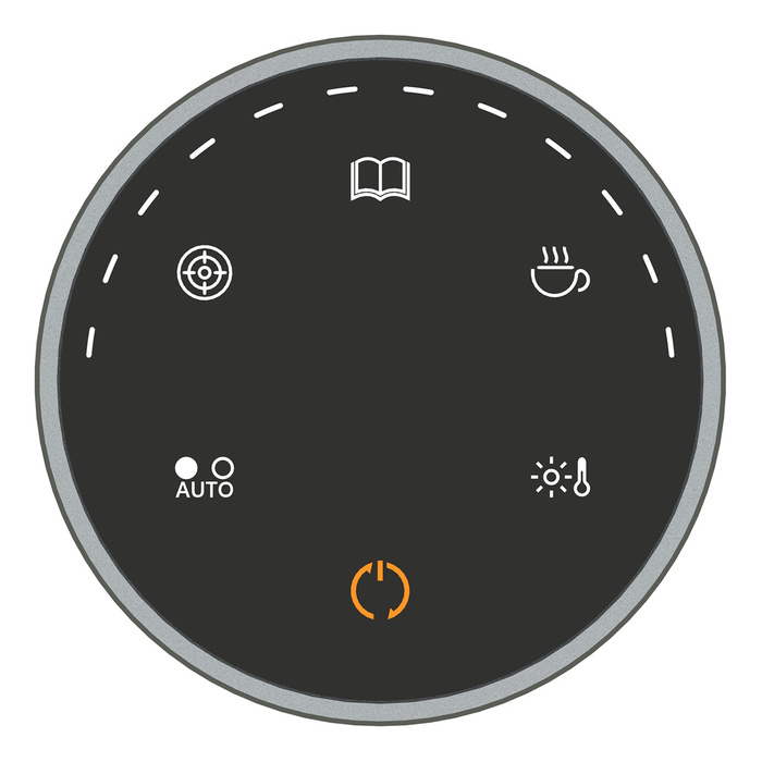 Elesense biurowa bezprzewodowo sterowana lampka LED oświetlenie na monitor 2 szt. czarny (E1129)