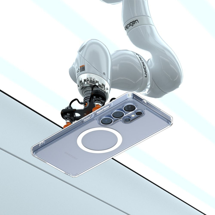 Etui SPIGEN ULTRA HYBRID MAG MAGSAFE GALAXY S25 ULTRA CLEAR/WHITE