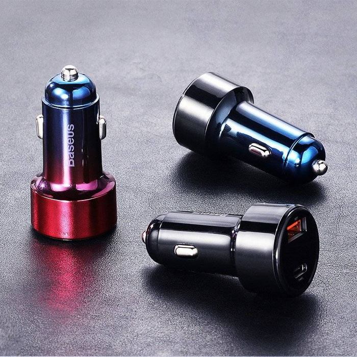 [PO ZWROCIE] Baseus Magic Series Dual QC - ładowarka samochodowa Quick Charge 3.0 2x USB 45W 6A czarny (CCMLC20A-01)