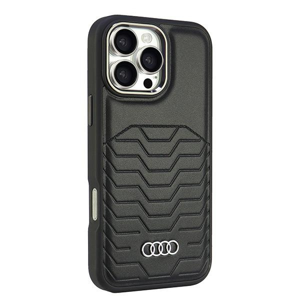 Audi Synthetic Leather MagSafe iPhone 16Pro Max 6.9" czarny/black hardcase AU-TPUPCMIP16PM-GT/D3-BK