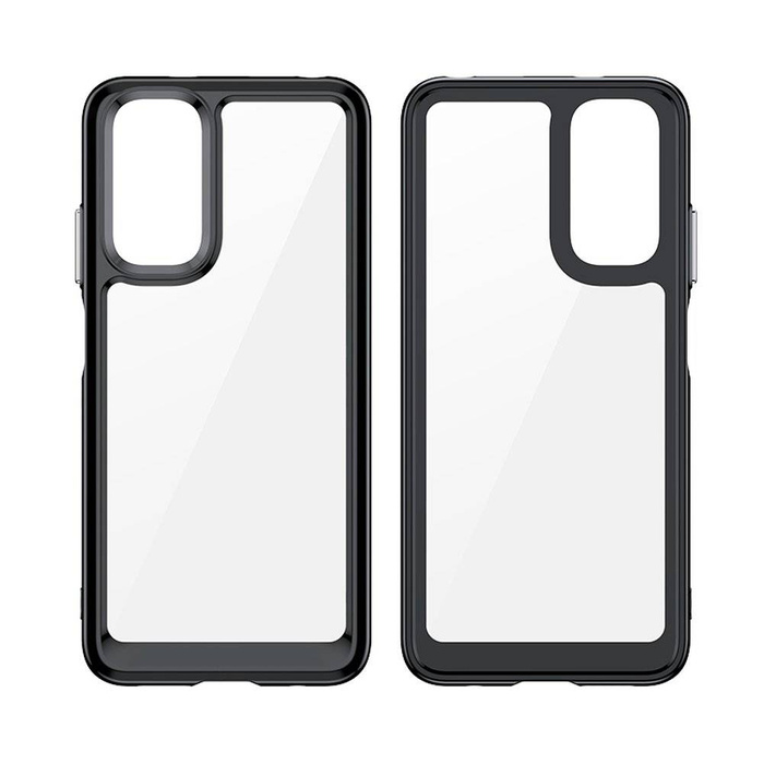 Outer Space Case etui do Xiaomi Redmi Note 11 sztywny pokrowiec z żelową ramką czerwony