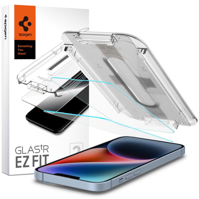 Szkło Hartowane SPIGEN iPhone 16E / 14 / 13 Pro / 13 Glas.Tr  ”ez Fit” 2-Pack