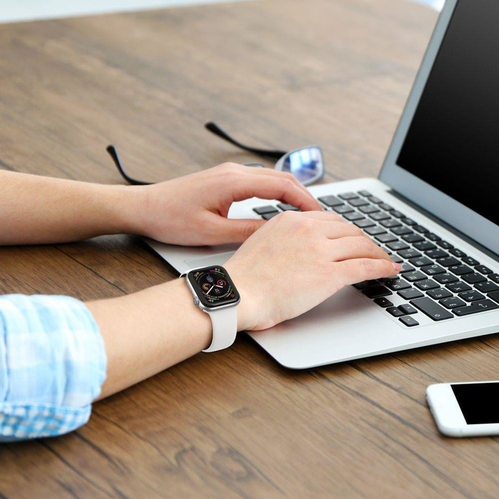 Pasek TECH-PROTECT Gearband Apple Watch 1/2/3/4/5 (38/40 Mm) White Biały