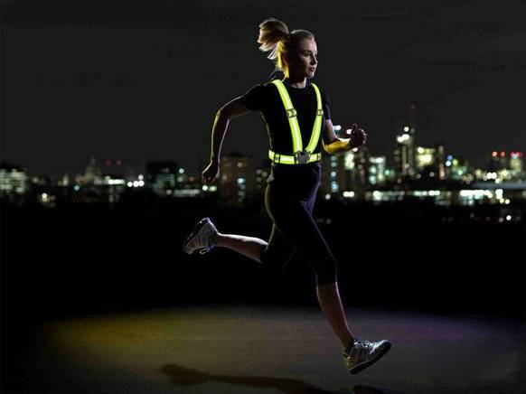 Szelki odblaskowe regulowane kamizelka odblaskowa na rower motor do biegania czarny