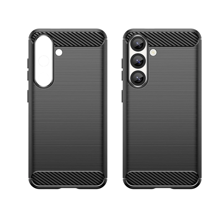 Etui Carbon Case elastyczne silikonowe na Xiaomi Redmi Note 14 Pro+ 5G - czarne