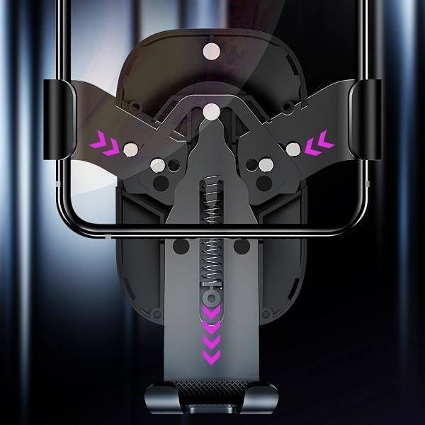 USAMS Uchwyt do kratki wentylacyjnej nawiewu Gravity czarny