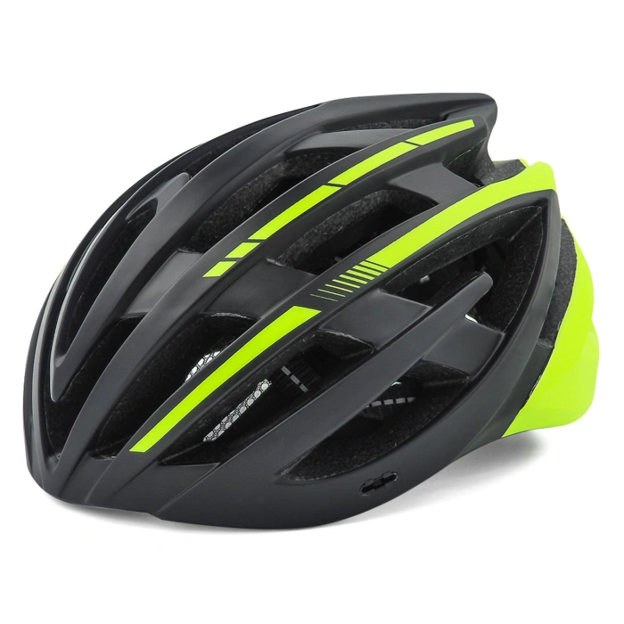 Kask rowerowy MTB Wozinsky z tylną lampką USB M - czarno-żółty