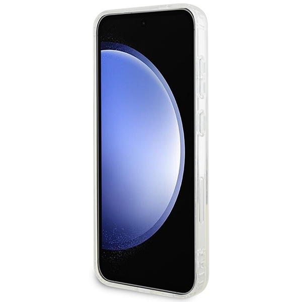 Etui Guess GUHMS24MHFWFCT S24+ S926 przeźroczysty/transparent hardcase IML Flowers Wreath MagSafe Case