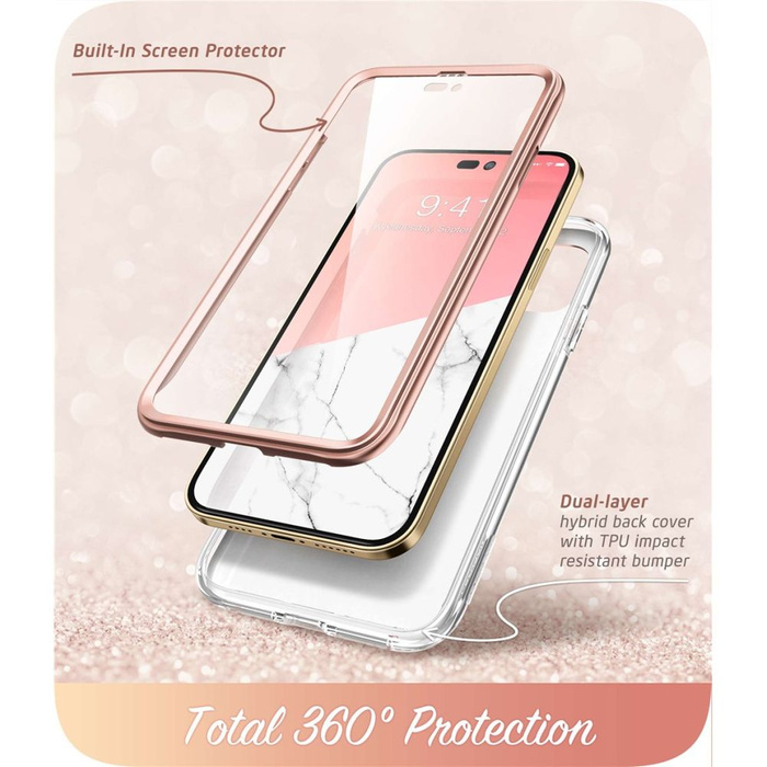 Etui Supcase Cosmo iPhone 14 Pro Marble