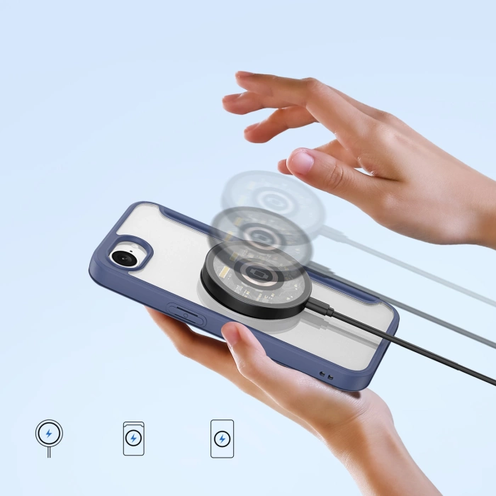 Etui Dux Ducis Skin X Pro z MagSafe na iPhone 16e - niebieskie