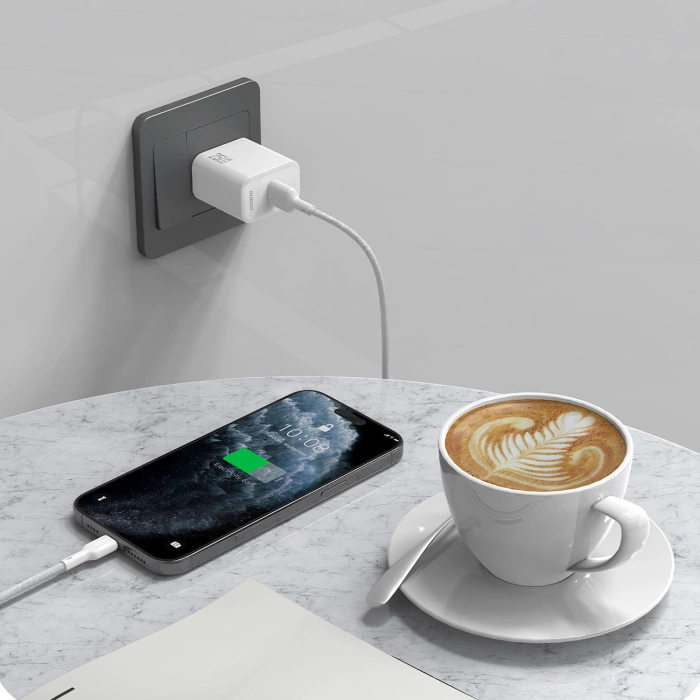 Kabel Dudao L9T 5A USB-A - USB-C 1m - biały