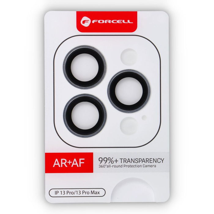 Szkło hartowane na aparat do iPhone 13 Pro / 13 Pro Max Forcell Premium srebrne 0INT
