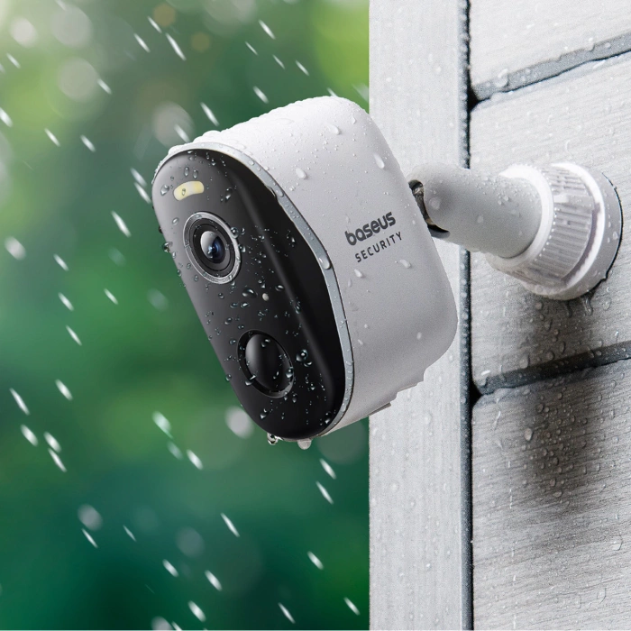 Zestaw monitoringu zewnętrznego Baseus Security N1 2K (2 kamery) Biały