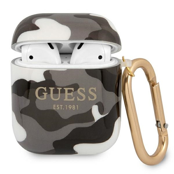 Etui GUESS Apple AirPods Camo Collection Czarny Case