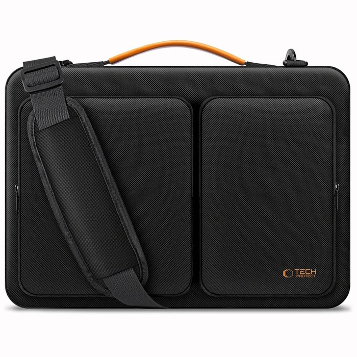 TECH-PROTECT DEFENDER BAG LAPTOP 13-14 BLACK/ORANGE
