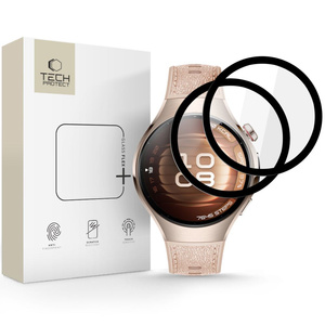 SZKŁO HYBRYDOWE TECH-PROTECT GLASS FLEX+ 2-PACK HUAWEI WATCH 5 (46 MM) BLACK