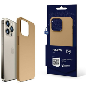 Etui 3MK Hardy Case iPhone 15 Pro Max 6.7" ciemnozłoty/dark gold MagSafe Case