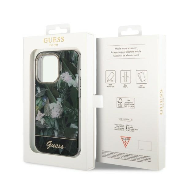Etui GUESS Apple iPhone 14 Pro Max Jungle Collection Zielony Hardcase