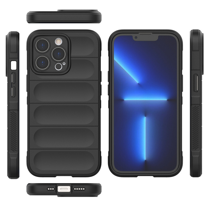 Magic Shield Case etui do iPhone 13 Pro elastyczny pancerny pokrowiec czarny