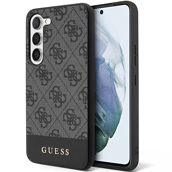 Etui Guess GUHCS23SG4GLGR S23 S911 czarny/black hardcase 4G Stripe Collection Case