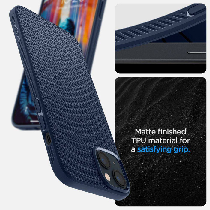 Etui Spigen Liquid Air iPhone 14 Navy Blue