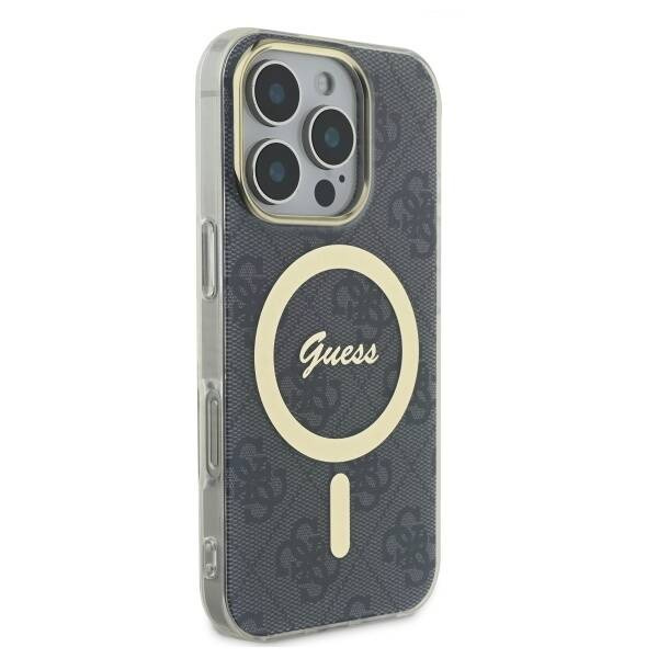 Etui Guess iPhone 16 Pro 6.3" czarny/black hardcase IML 4G MagSafe