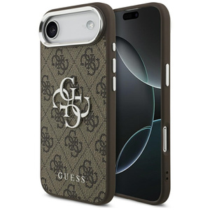 Etui Guess 4G Big 4G Classic Logo do iPhone 17 Air brązowy srebrny