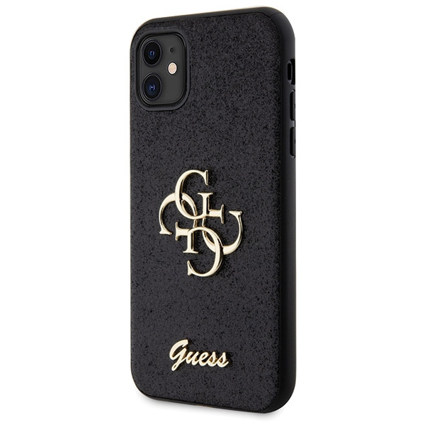 Etui Guess GUHCN61HG4SGK iPhone 11 / Xr 6.1" czarny/black hardcase Glitter Script Big 4G Case