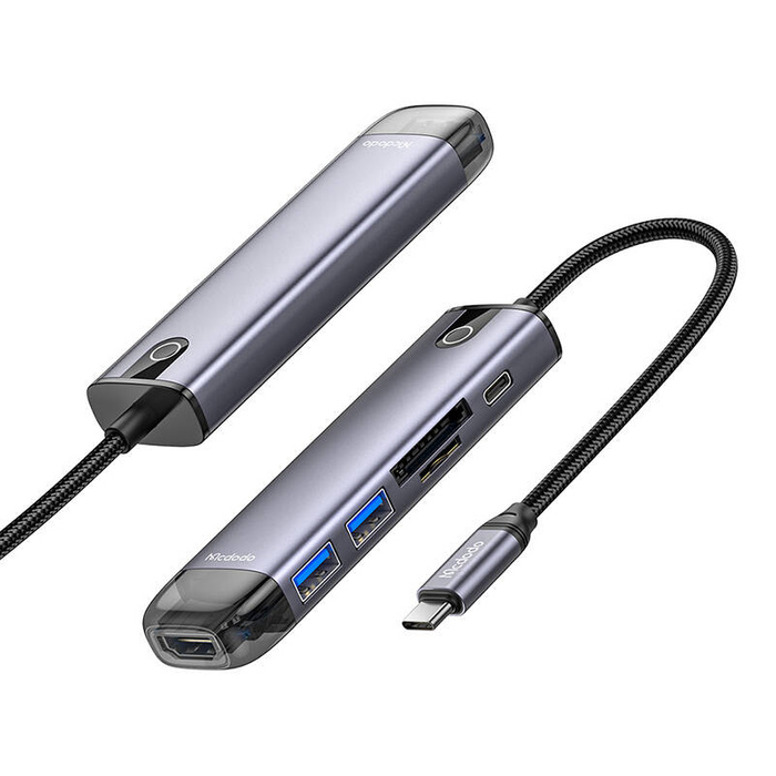 Hub USB-C Mcdodo HU-7420 10w1 (USB-C, HDMI, VGA, USB3.0*2, USB3.0*2, SD, TF)