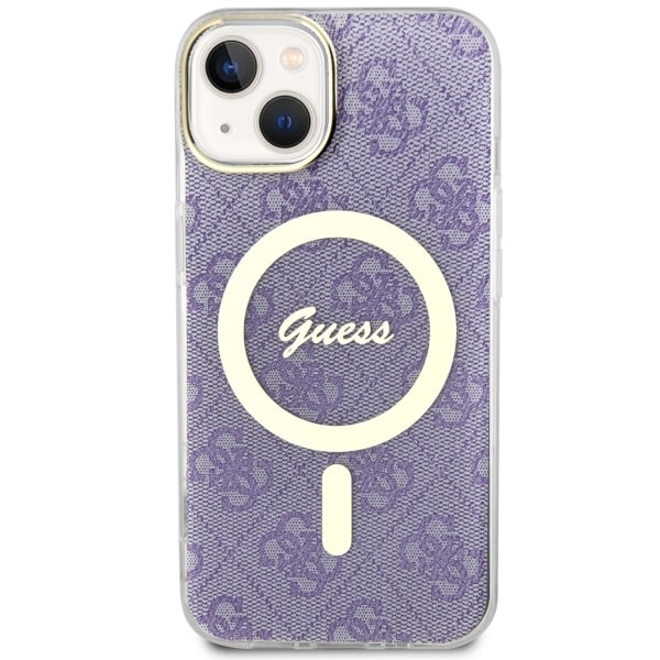 Etui Guess GUHMP14SH4STU iPhone 14 6.1" purpurowy/purple hardcase 4G MagSafe Case