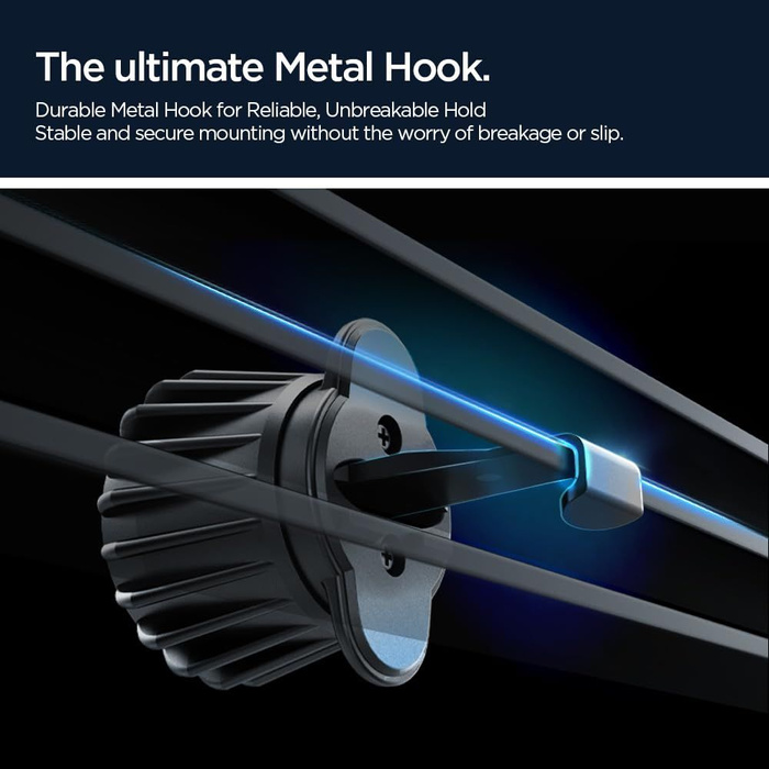 UCHWYT SPIGEN MFT13 MAGNETIC MAGSAFE DASHBOARD & VENT CAR MOUNT SREBRNY