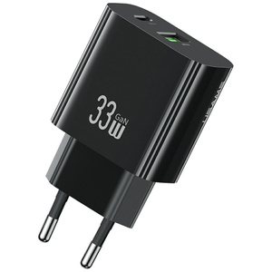 Ładowarka sieciowa USAMS CC317 T65 33W   1xUSB-C 1xUSB-A Fast Charging czarny