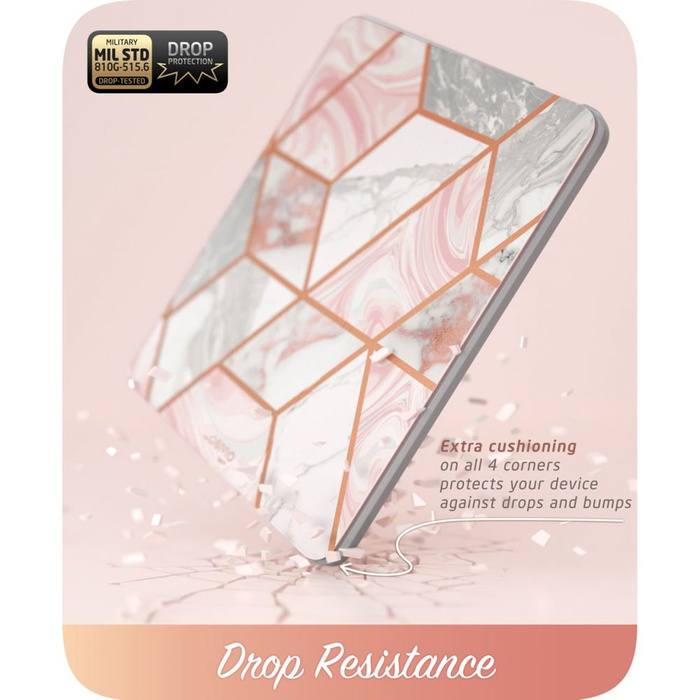 Etui SUPCASE Apple iPad Mini 6 2021 Cosmo Marble Różowy Case 