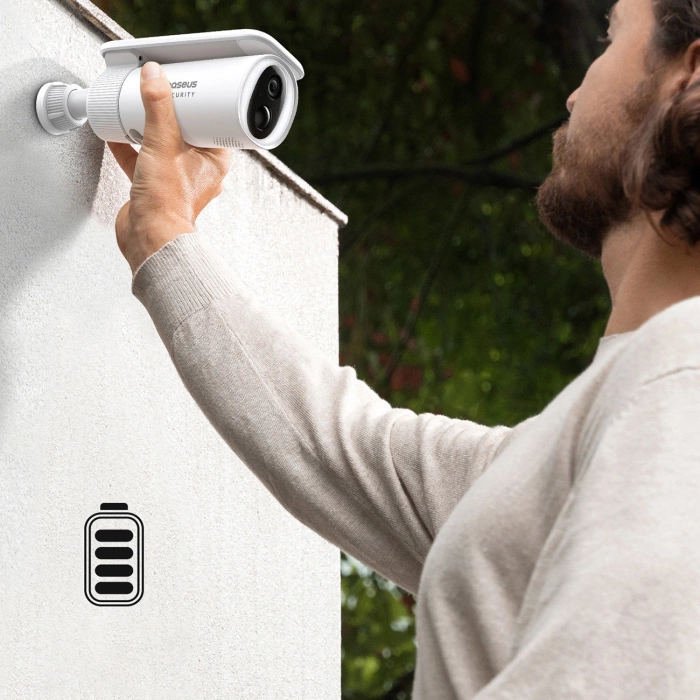 Zewnętrzna kamera Baseus Security S1 2K Biała