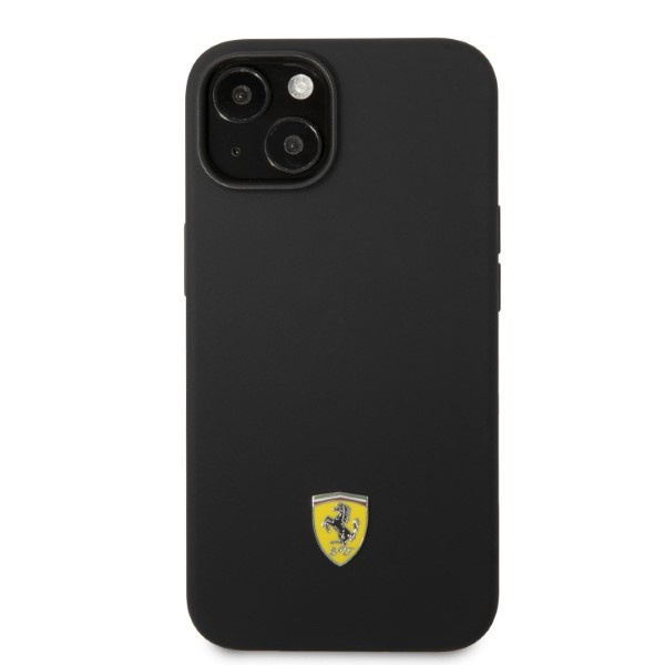 Etui Ferrari FEHMSIP14SBK iPhone 14 6,1" czarny/black hardcase Silicone Metal Logo Magsafe