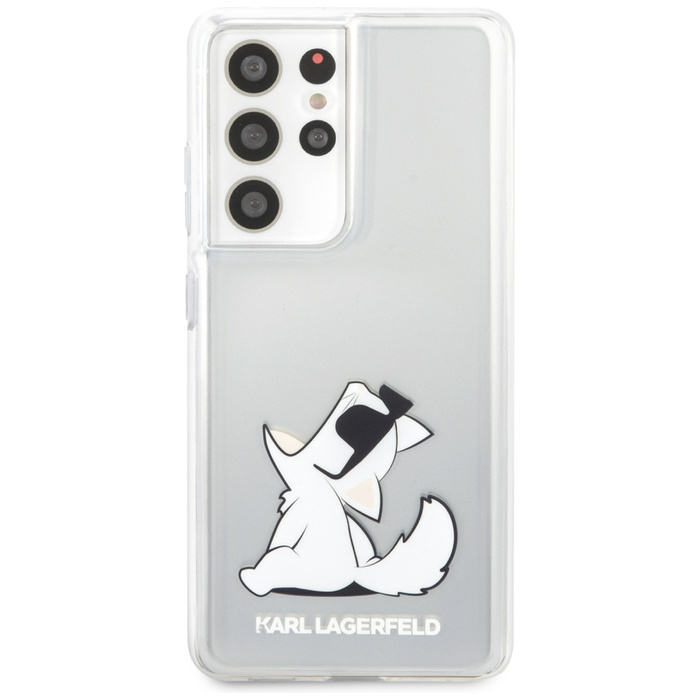 Etui KARL LAGERFELD Samsung Galaxy S21 Ultra Choupette Fun Bezbarwny Hardcase