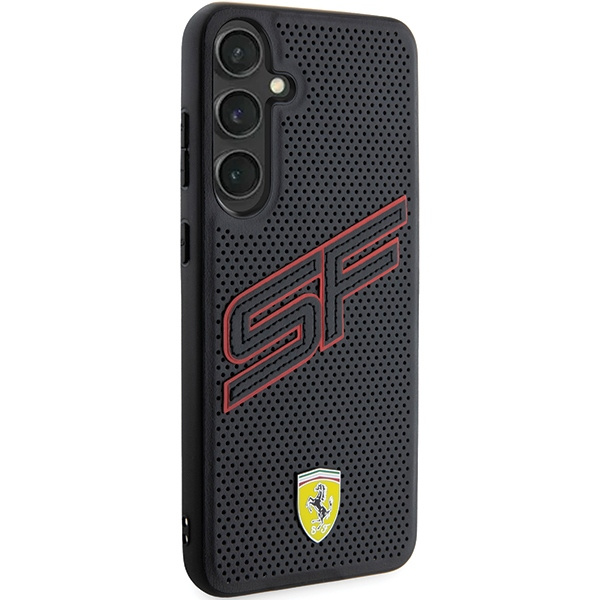 Etui Ferrari FEHCS24MPINK Samsung Galaxy S24+ S926 czarny/black hardcase Big SF Perforated Case