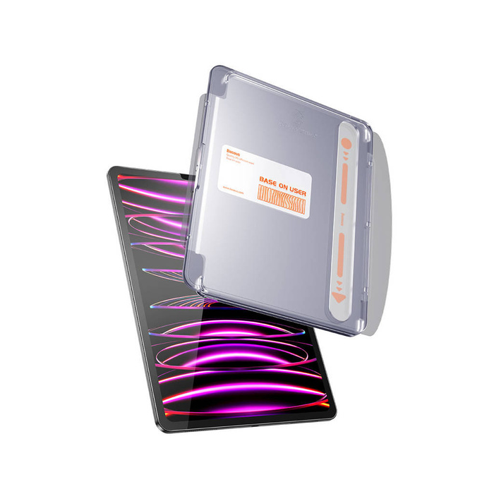 Szkło hartowane Baseus Crystal do iPad Pro 11'' (2018 / 2020 / 2021 / 2022) / iPad Air 4 / 5 10.9'' + zestaw montażowy - przezroczyste