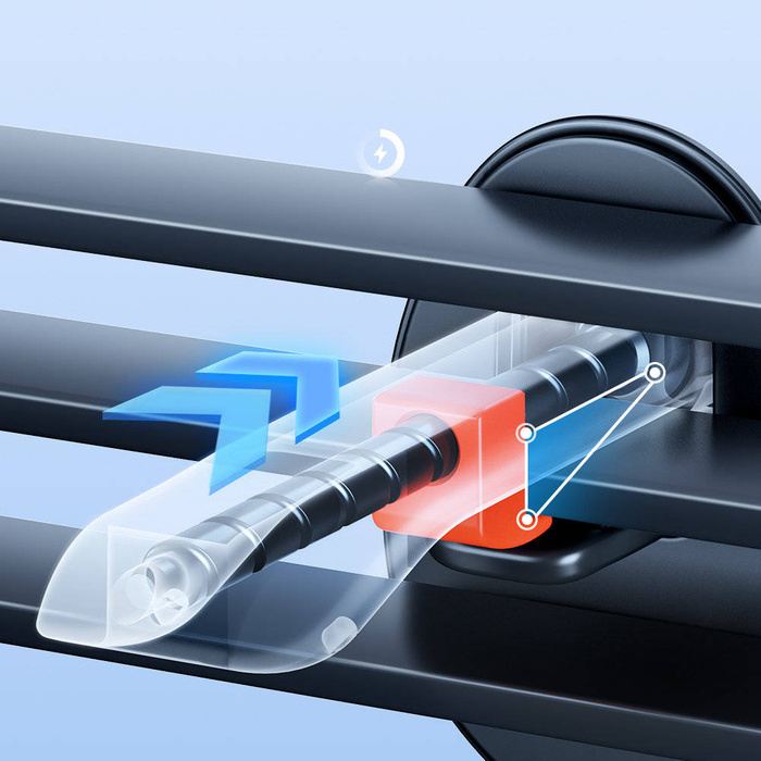 Joyroom samochodowy uchwyt magnetyczny bezprzewodowa indukcyjna ładowarka Qi 15W (kompatybilna z MagSafe do iPhone) na kratkę nawiewu (JR-ZS295)