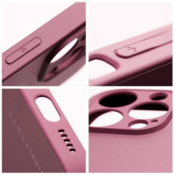 ROAR futerał MATTE GLASS do IPHONE 14 Pro bordowy