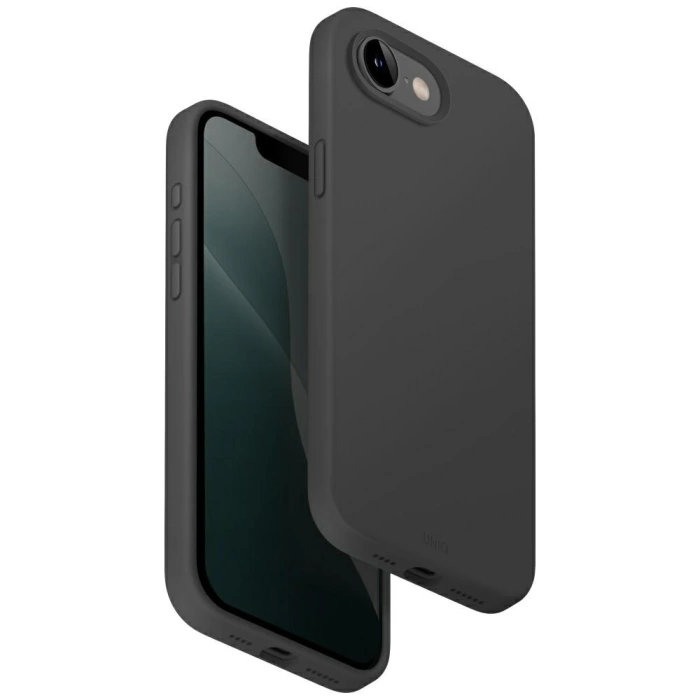 Etui UNIQ Lino do iPhone 16e (2025)      Magclick Charging szary